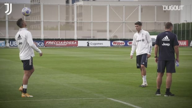 Juventus work hard ahead of clash in the capital